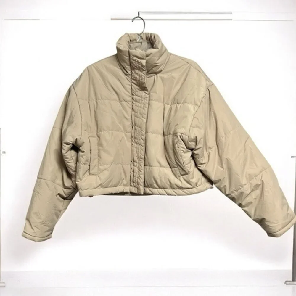 🌻THE FIFTH LABEL Tan Remake Cropped Puffer Jacket US SIZE 6